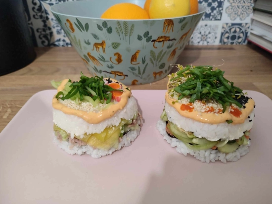 Babeczka al'a sushi