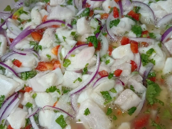Fresh fish Ceviche