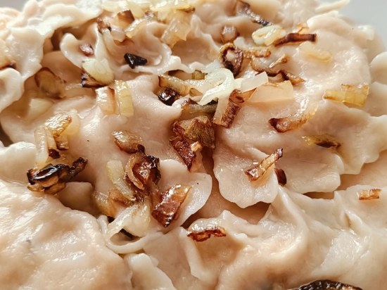 Pierogi ruskie z boczkiem