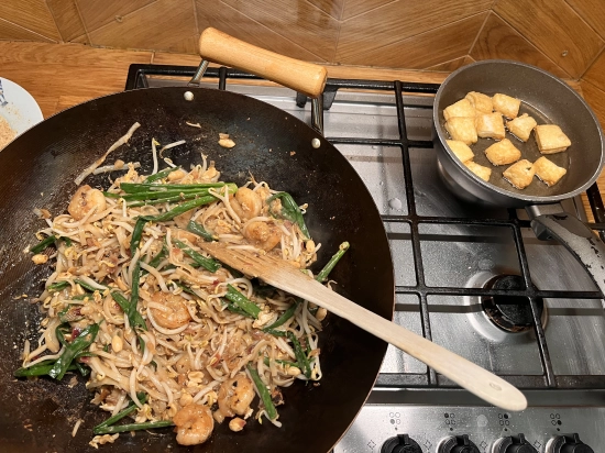 Pad thai z krewetkami