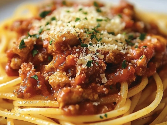 Makaron z tofu à la bolognese
