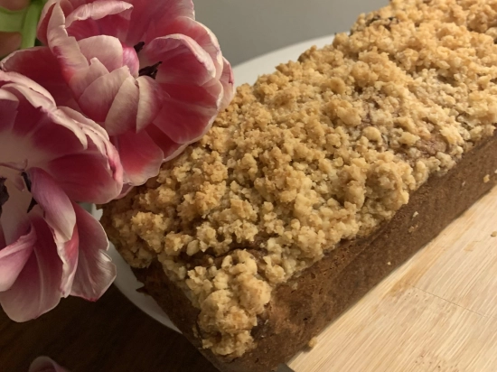 Chlebek bananowy z kruszonką cynamonową