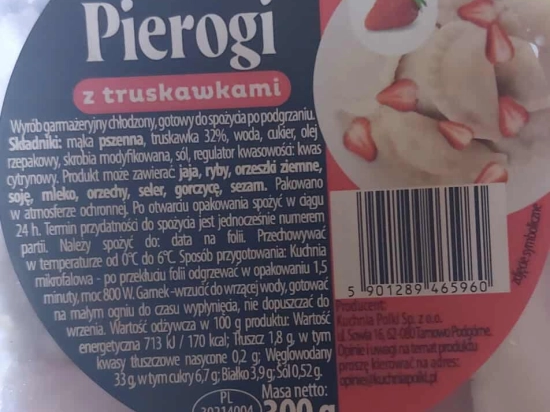 Pierogi z Truskawkami 300g