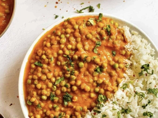 Rice with Green Peas Curry