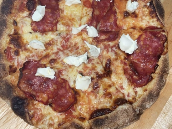 Pizza spinata piccante