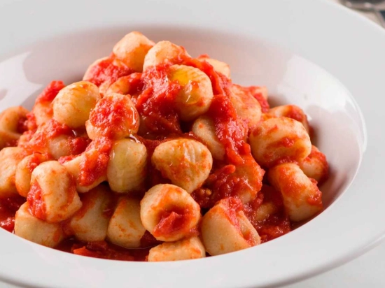 Gnocchi with tomato sauce