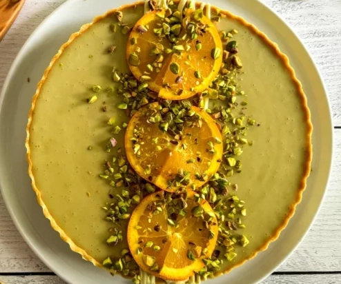 Tarta mango-pistacja
