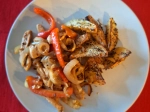 Meksykańska fajita z kurczakiem i pieczonymi ziemniakami