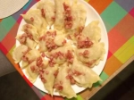Pierogi z kapustą i mięsem z drobiu