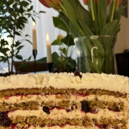 Tort Marchewkowo-Żurawinowy