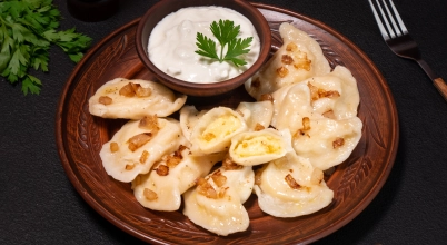 Pierogi z ziemniakami i wątróbką kurczaka - 10 szt